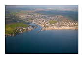 porthleven harbout from the air, aerial photo of porthleven